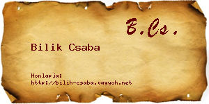 Bilik Csaba névjegykártya