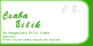 csaba bilik business card